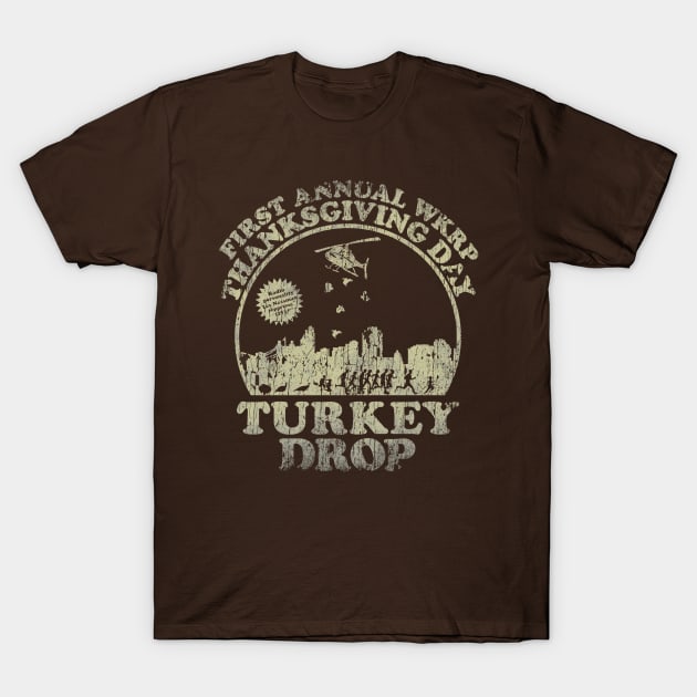 WKRP turkey drop T-Shirt by vintage.artillustrator